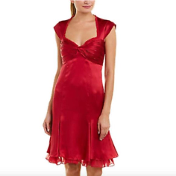 cinq a sept Dresses & Skirts - Cinq a Sept Marnie Silk Ruched Bodice Dress NEW!